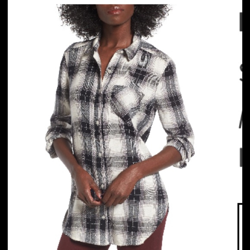BP plaid button up NWT